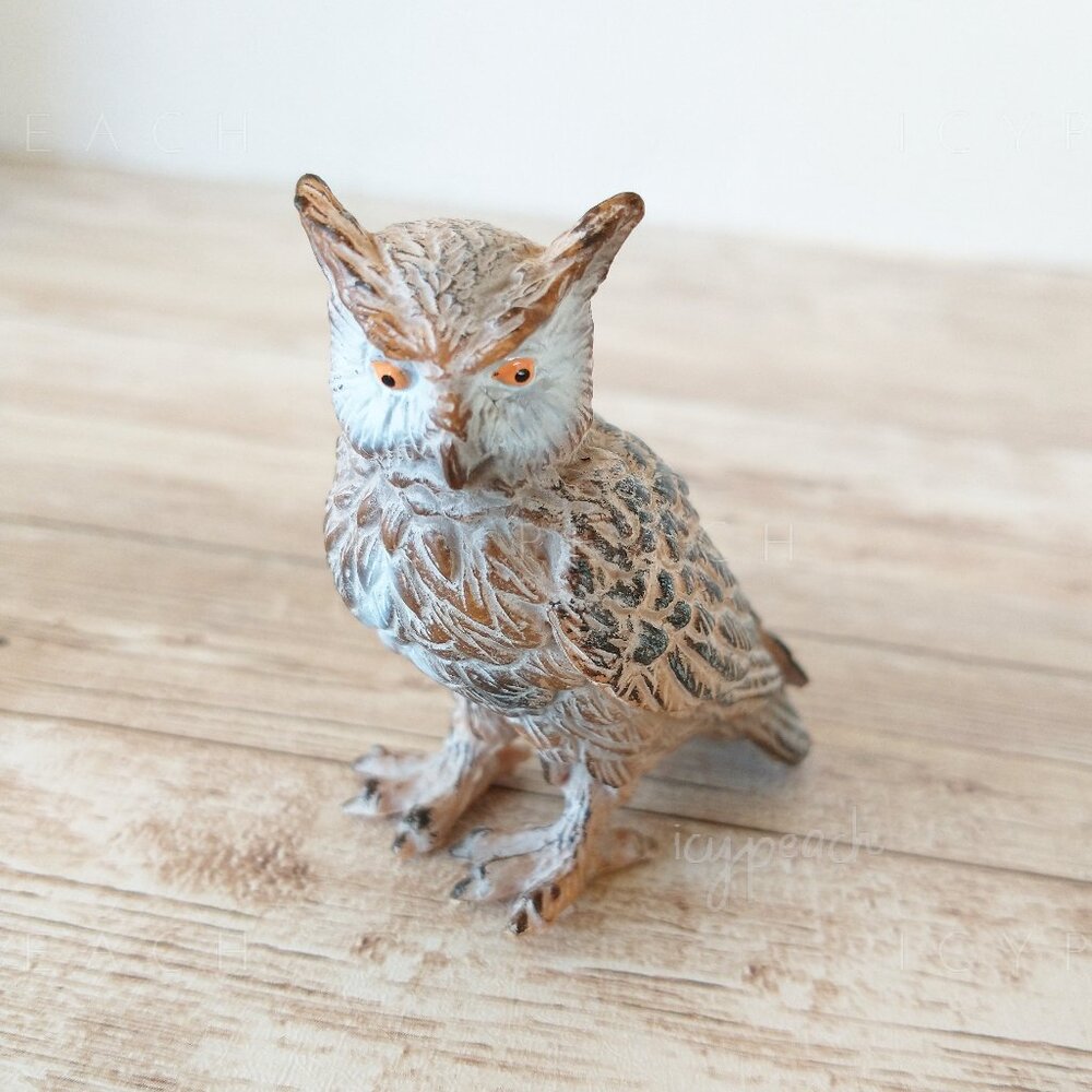 Schleich Eagle Owl Wildlife Figure 2001 Retired 14247 Avian Predator Bird Raptor